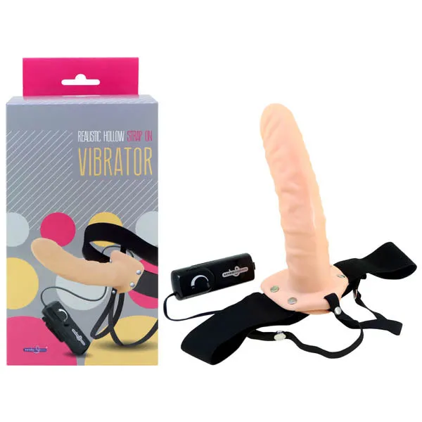 Realistic Hollow StrapOn Vibrator ShhhWndsr Female Sex Toys