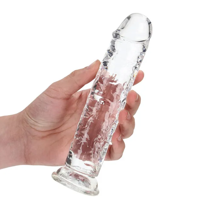 REALROCK 20 cm Straight Dildo Clear ShhhWndsr Dildos REALROCK 20 cm Straight Dildo Clear ShhhWndsr Dildos