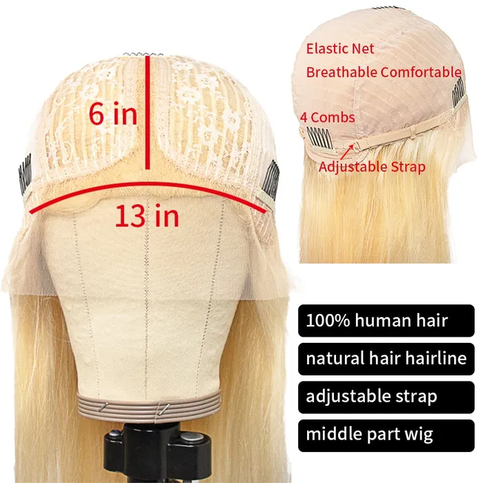 Remy Lace front wig Honey Blonde wavy Centre part ShhhOb Couples