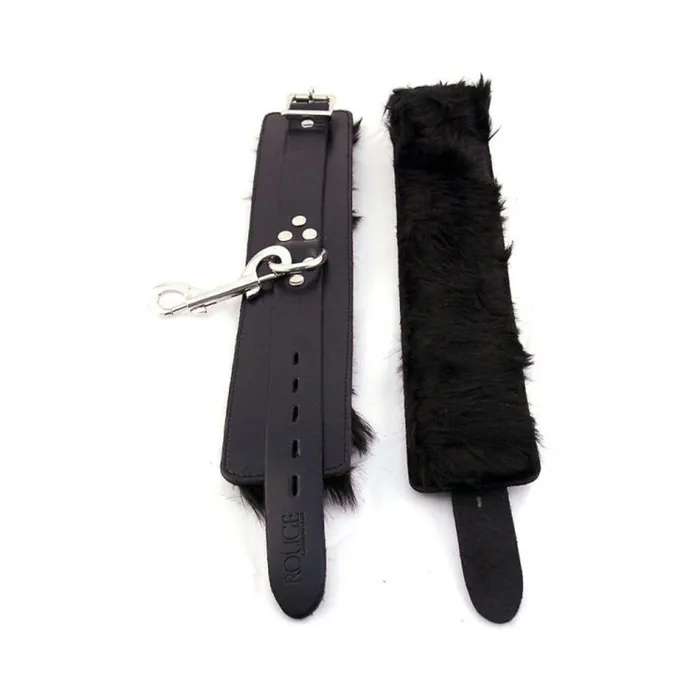 Restraints Rouge Fur Wrist Cuffs Black Fairvillacom