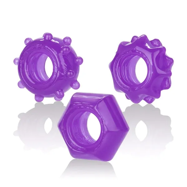 Reversible Ring Set Purple California Exotic Novelties Anal