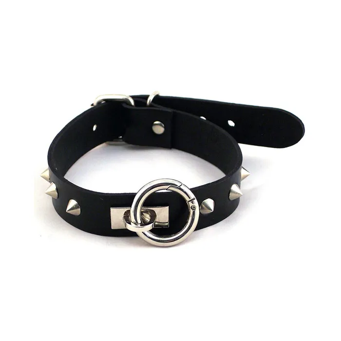 Rouge Oring Studded Collar thinner Black Fairvillacom Anal