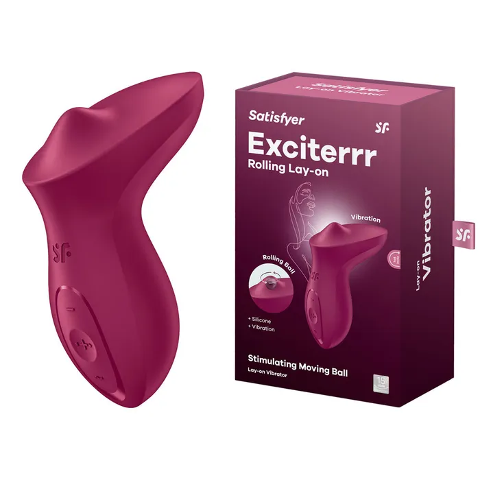 Satisfyer Exciter Lay On Vibe Red ShhhWndsr Vibrators