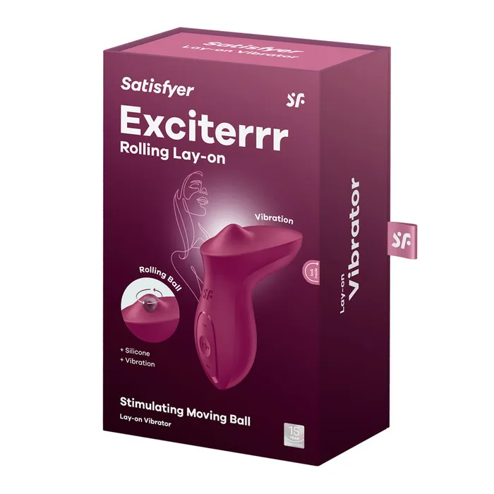 Satisfyer Exciter Lay On Vibe Red ShhhWndsr Vibrators Satisfyer Exciter Lay On Vibe Red ShhhWndsr Vibrators