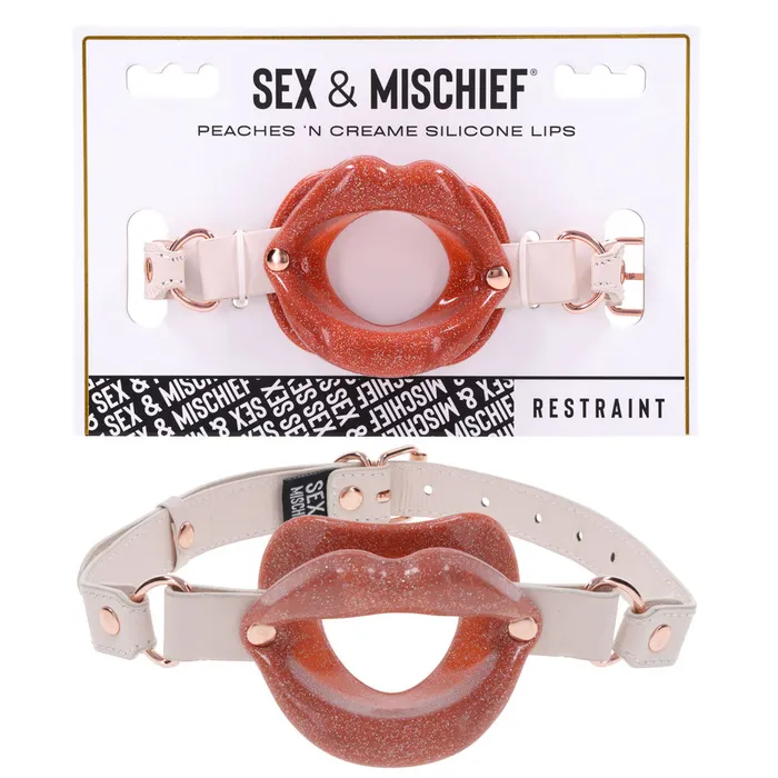 Sex Mischief Peaches n Creame Silicone Lips Open Mouth Gag ShhhWndsr Female Sex Toys Sex Mischief Peaches n Creame Silicone Lips Open Mouth Gag ShhhWndsr Female Sex Toys