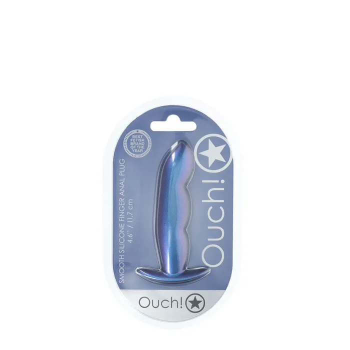 ShhhWndsr Anal OUCH Finger 117 cm Blue Metallic Butt Plug ShhhWndsr Anal OUCH Finger 117 cm Blue Metallic Butt Plug