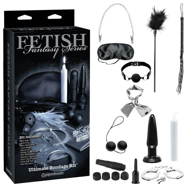 ShhhWndsr Couples Fetish Fantasy Series Limited Edition Ultimate Bondage Kit 11 Piece Set