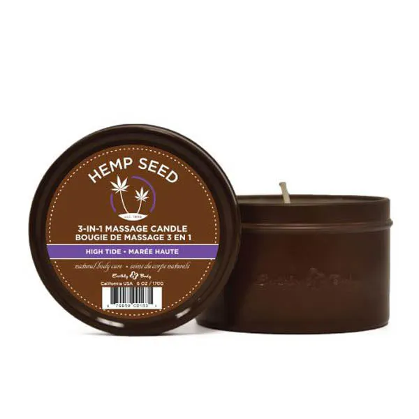 ShhhWndsr Couples Hemp Seed 3In1 Massage Candle High Tide Coconut Lime Verbena 170 g ShhhWndsr Couples Hemp Seed 3In1 Massage Candle High Tide Coconut Lime Verbena 170 g