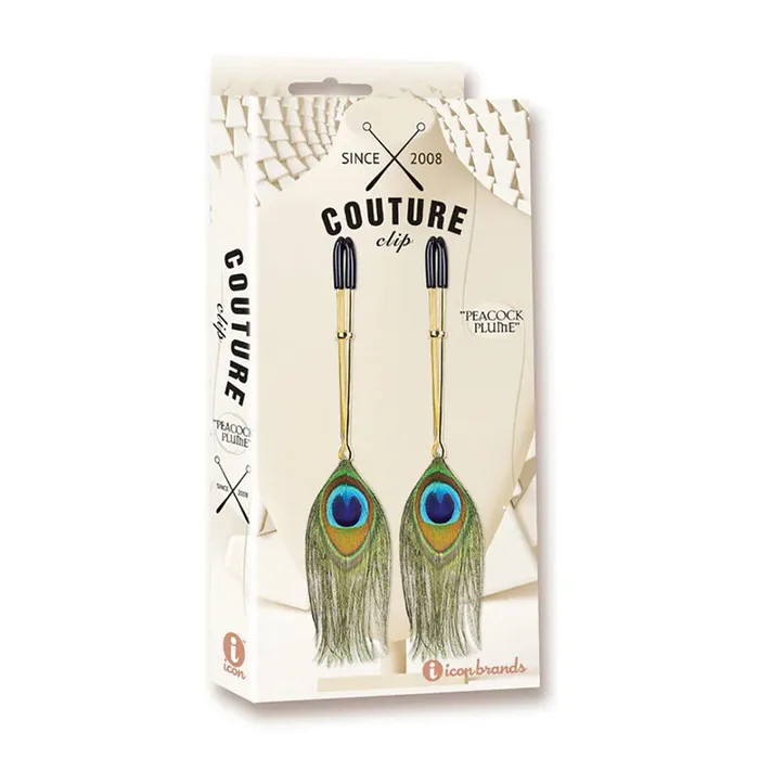 ShhhWndsr Couture Clip Peacock Plume Vibrators