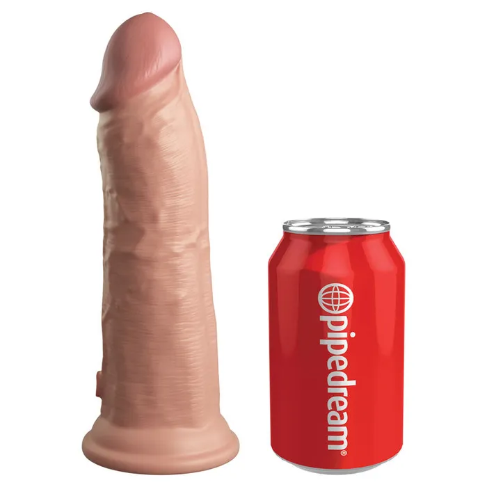 ShhhWndsr Dildos King Cock Elite 8 Vibrating Dual Density Dildo Flesh