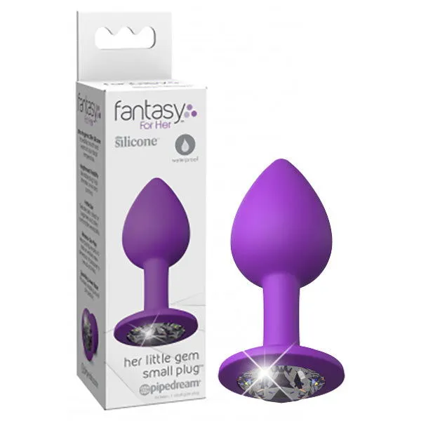 ShhhWndsr Fantasy For Her Little Gem Small Plug Purple 72 cm Butt Plug with Jewel Base Anal ShhhWndsr Fantasy For Her Little Gem Small Plug Purple 72 cm Butt Plug with Jewel Base Anal