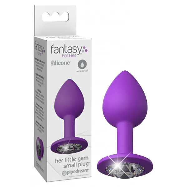 ShhhWndsr Fantasy For Her Little Gem Small Plug Purple 72 cm Butt Plug with Jewel Base Anal ShhhWndsr Fantasy For Her Little Gem Small Plug Purple 72 cm Butt Plug with Jewel Base Anal