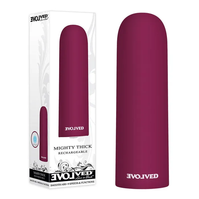 ShhhWndsr Female Sex Toys Evolved Mighty Thick Burgundy 9 cm USB Rechargeable Bullet ShhhWndsr Female Sex Toys Evolved Mighty Thick Burgundy 9 cm USB Rechargeable Bullet