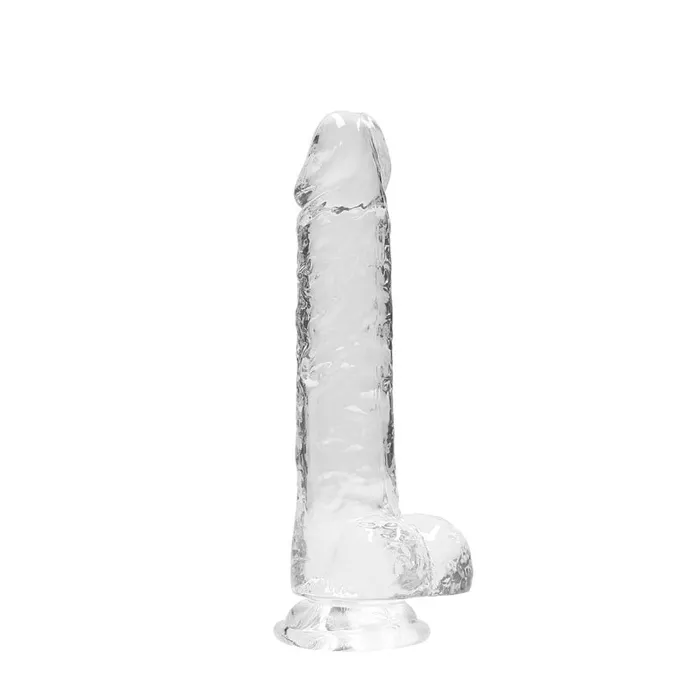 ShhhWndsr Female Sex Toys RealRock Realistic Dildo With Balls 20cm Clear ShhhWndsr Female Sex Toys RealRock Realistic Dildo With Balls 20cm Clear