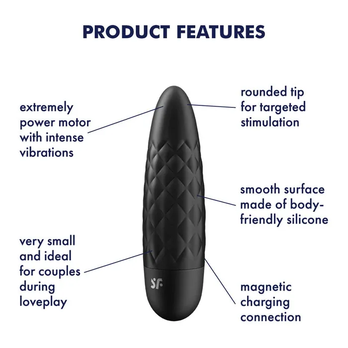 ShhhWndsr Female Sex Toys Satisfyer Ultra Power Bullet 5 USB Rechargeable Bullet ShhhWndsr Female Sex Toys Satisfyer Ultra Power Bullet 5 USB Rechargeable Bullet