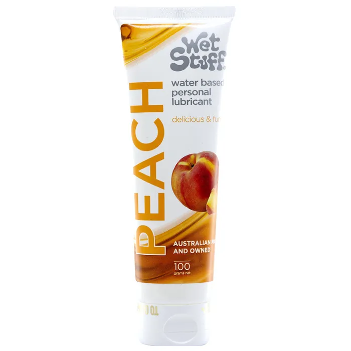 ShhhWndsr Lubricants Wet Stuff PEACH Flavoured Water Based Lubricant 100 ml Tube ShhhWndsr Lubricants Wet Stuff PEACH Flavoured Water Based Lubricant 100 ml Tube