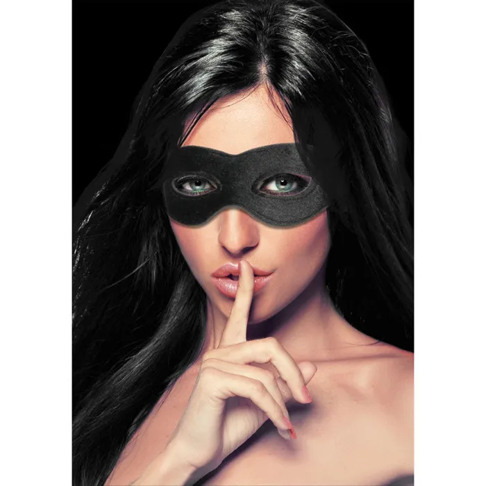 ShhhWndsr Male Sex Toys Ouch Velvet Velcro Adjustable Open Eye Mask
