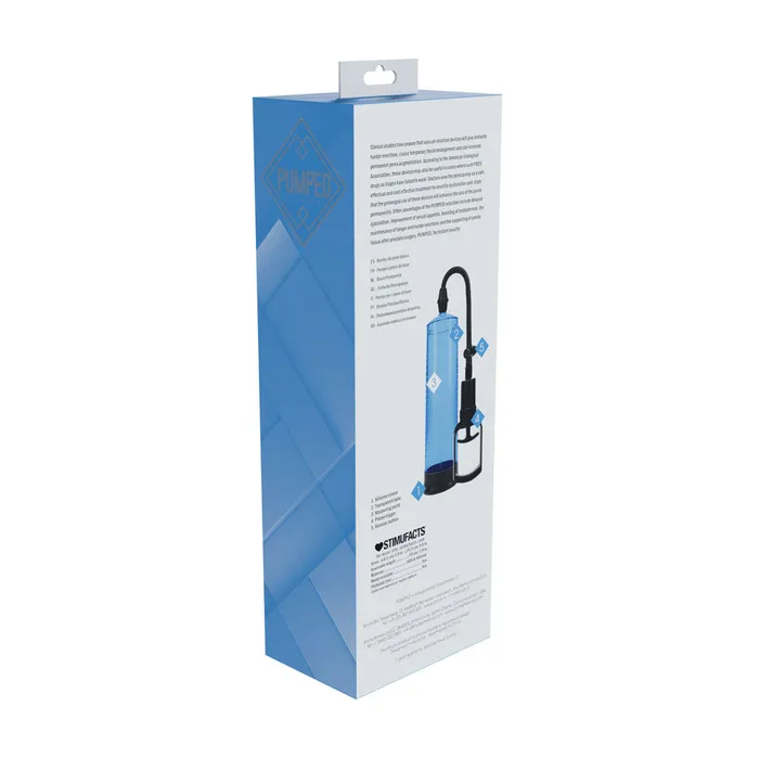 ShhhWndsr Male Sex Toys PUMPED Basic Pump 2 Blue Penis Pump ShhhWndsr Male Sex Toys PUMPED Basic Pump 2 Blue Penis Pump