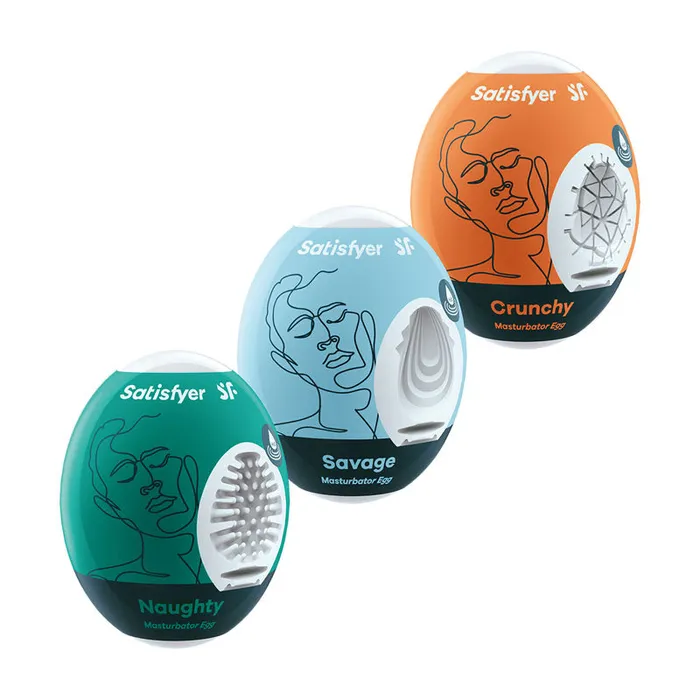 ShhhWndsr Male Sex Toys Satisfyer Masturbator Eggs Mixed 3 Pack 2 Set of 3 Stroker Sleeves ShhhWndsr Male Sex Toys Satisfyer Masturbator Eggs Mixed 3 Pack 2 Set of 3 Stroker Sleeves