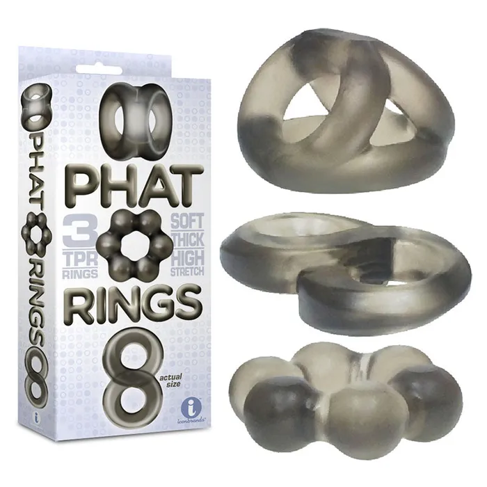 ShhhWndsr Male Sex Toys The 9s Phat Rings 3 Pack