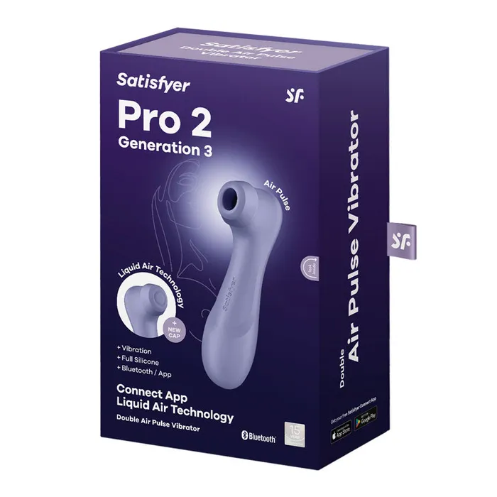 ShhhWndsr Satisfyer Pro 2 Gen 3 with APP Control Lilac TouchFree USBRechargeable Clit Stimulator Female Sex Toys ShhhWndsr Satisfyer Pro 2 Gen 3 with APP Control Lilac TouchFree USBRechargeable Clit Stimulator Female Sex Toys