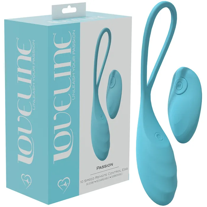 ShhhWndsr Vibrators LOVELINE Passion 10 Speed Remote Control Wearable Vibrating Egg Blue ShhhWndsr Vibrators LOVELINE Passion 10 Speed Remote Control Wearable Vibrating Egg Blue