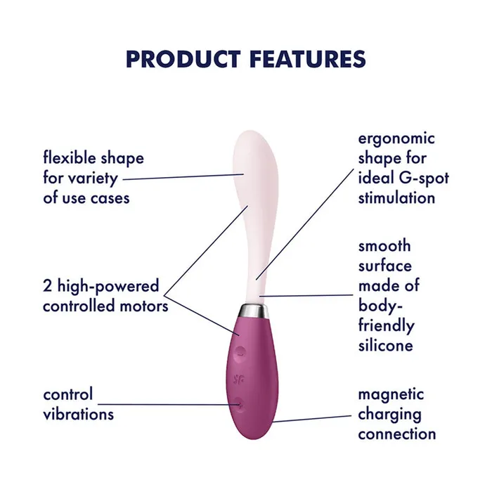 ShhhWndsr Vibrators Satisfyer GSpot Flex 3 USB Rechargeable Vibrator ShhhWndsr Vibrators Satisfyer GSpot Flex 3 USB Rechargeable Vibrator