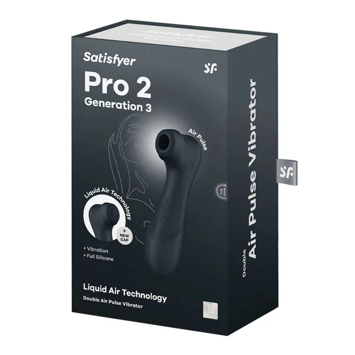 ShhhWndsr Vibrators Satisfyer Pro 2 Gen 3 Dark Grey TouchFree USBRechargeable Clit Stimulator ShhhWndsr Vibrators Satisfyer Pro 2 Gen 3 Dark Grey TouchFree USBRechargeable Clit Stimulator