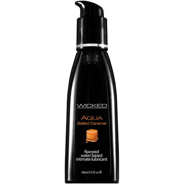 ShhhWndsr Wicked Aqua Salted Caramel Salted Caramel Flavoured Water Based Lubricant 60 ml 2 oz Bottle Lubricants ShhhWndsr Wicked Aqua Salted Caramel Salted Caramel Flavoured Water Based Lubricant 60 ml 2 oz Bottle Lubricants