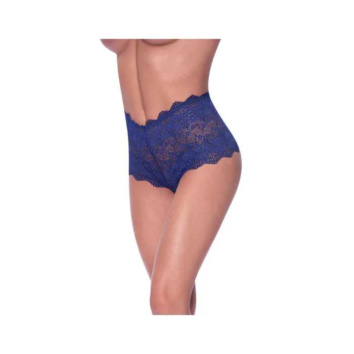 Split Crotch Lace Boy Short Blueberry LX Fairvillacom Couples