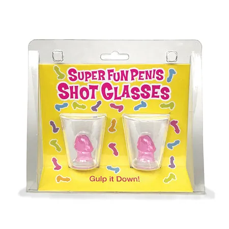 Super Fun Penis Shot Glasses Set of 2 Fairvillacom Male Sex Toys
