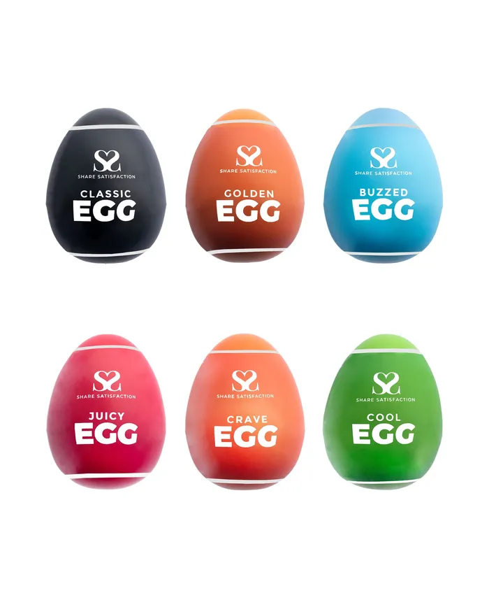 Textured Masturbator Egg Share Satisfaction Male Sex Toys