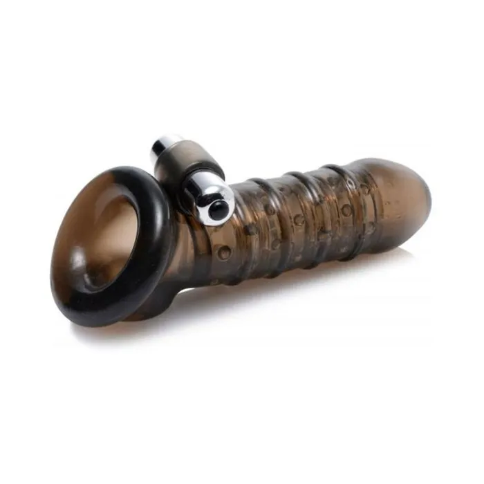 Vibrating Girth Enhancing Sheath Black Fairvillacom Anal