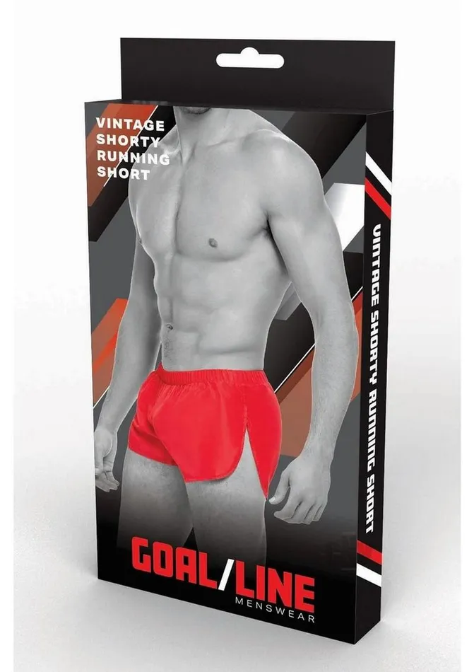 Vibrators Fairvillacom Goal Line Extreme Split Shorts Sm Red