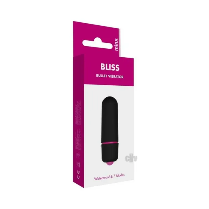 Vibrators Fairvillacom Minx Bliss 7 Mode Mini Bullet Vibe Black