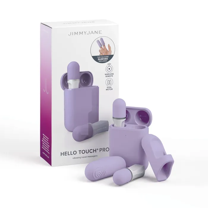 Vibrators ShhhWndsr JimmyJane Hello Touch Pro Finger Vibe Set Purple