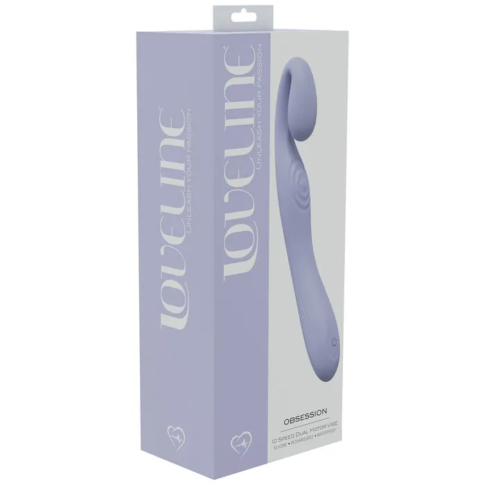 Vibrators ShhhWndsr Loveline Obsession 10 Speed Wearable Dual Motor Vibrator Lavender