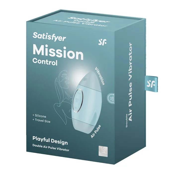 Vibrators ShhhWndsr Satisfyer Mission Control Clitoral Sucker Blue