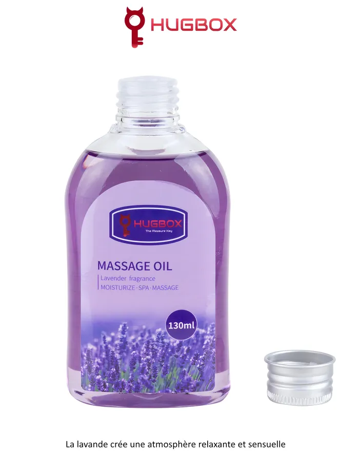 Aceite de Masaje Lavanda 130ml HUGBOX Vibrators