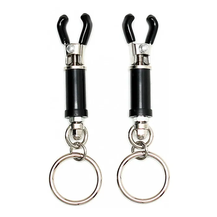 Adjustable Nipple Clamps With Ring LoveLife SexToys Male Sex Toys
