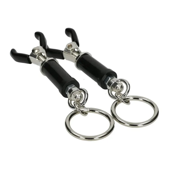 Adjustable Nipple Clamps With Ring LoveLife SexToys Male Sex Toys
