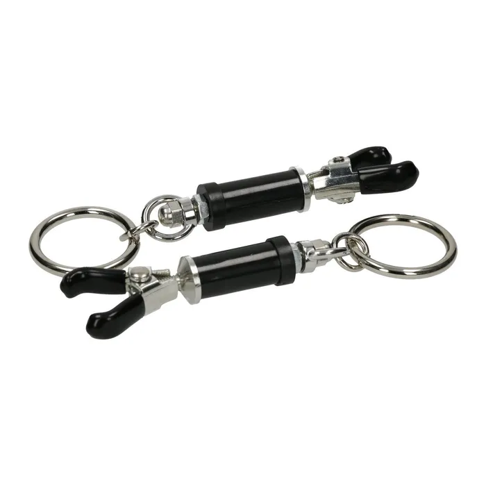Adjustable Nipple Clamps With Ring LoveLife SexToys Male Sex Toys