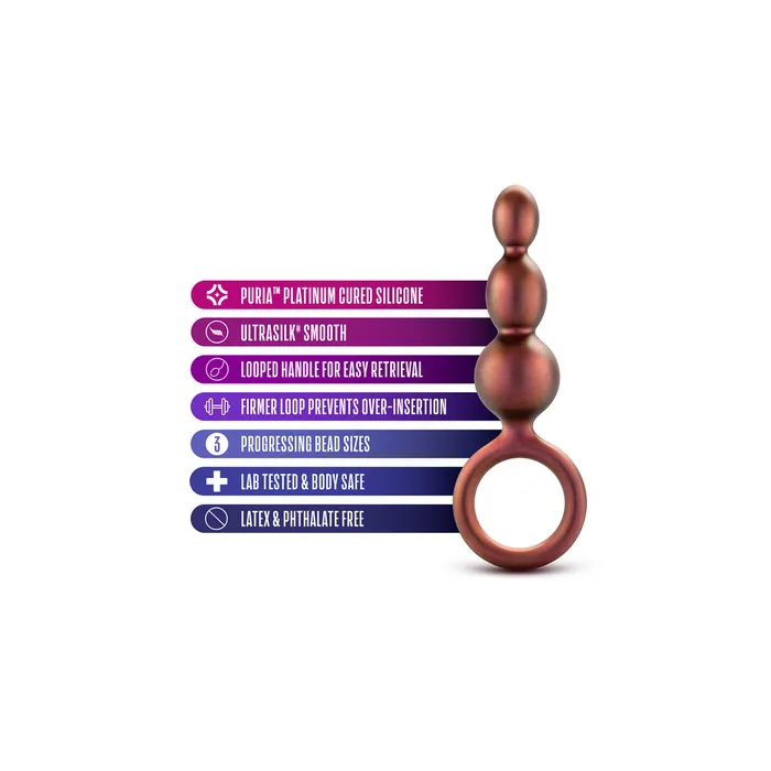 Anal Blush Novelties Anal Adventures Matrix Beaded Loop Butt Plug