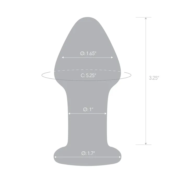 Anal GLAS GLAS Over Easy Butt Plug