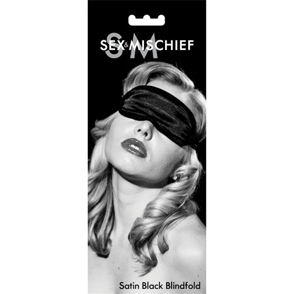 Anal Olivia Ocean SM Satin Blindfold Black