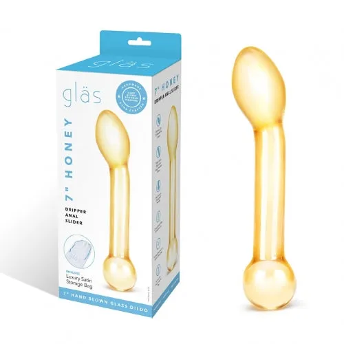 Anal Willams Tradeing Company GLAS 7IN HONEY DRIPPER ANAL SLIDER