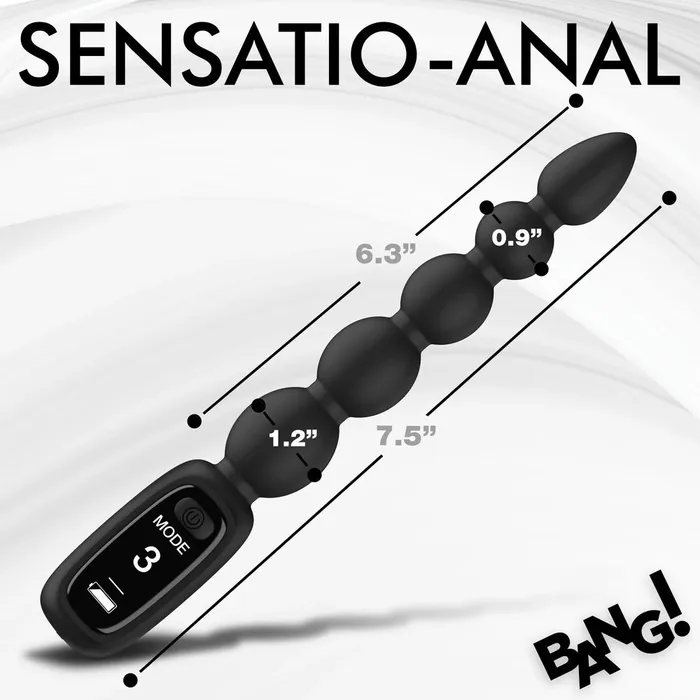 Anal XR Brands Play Hard Digital Silicone Anal Beads