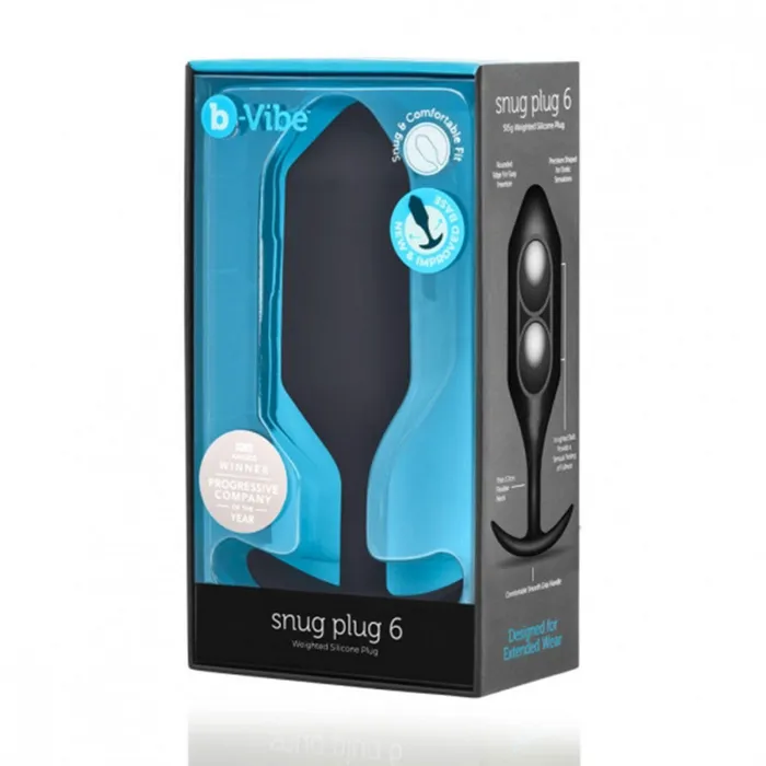 BVibe Anal BVibe Snug Plug 6 XXXL Black