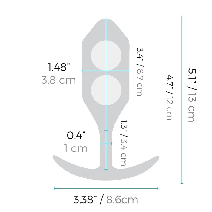 BVibe Snug Plug 3 Teal BVibe Anal