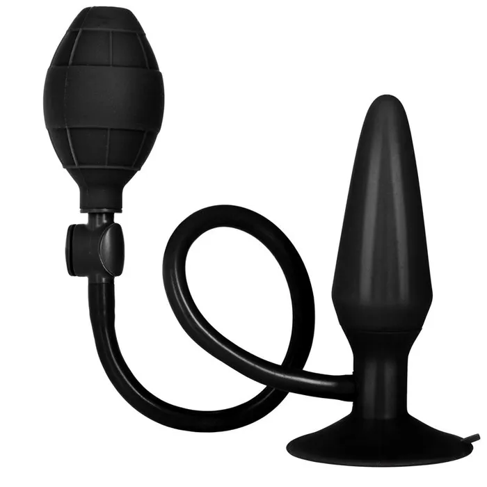Black Booty Call Pumper Silicone Medium Inflatable Butt Plug California Exotic Anal Black Booty Call Pumper Silicone Medium Inflatable Butt Plug California Exotic Anal
